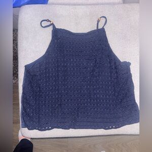 Love on a Hanger Deep Blue Knit Top